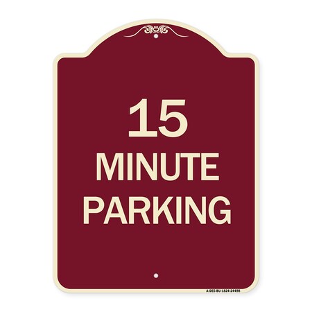 2 Hour Parking Parking for Customers HeavyGauge Aluminum Sign 24 x 18 BU182424498